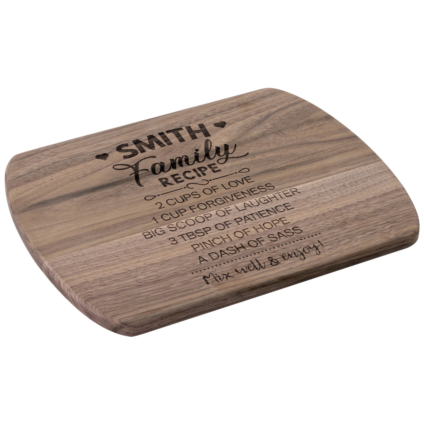 Personalized Charcuterie Cutting Board | Family Recipe Design