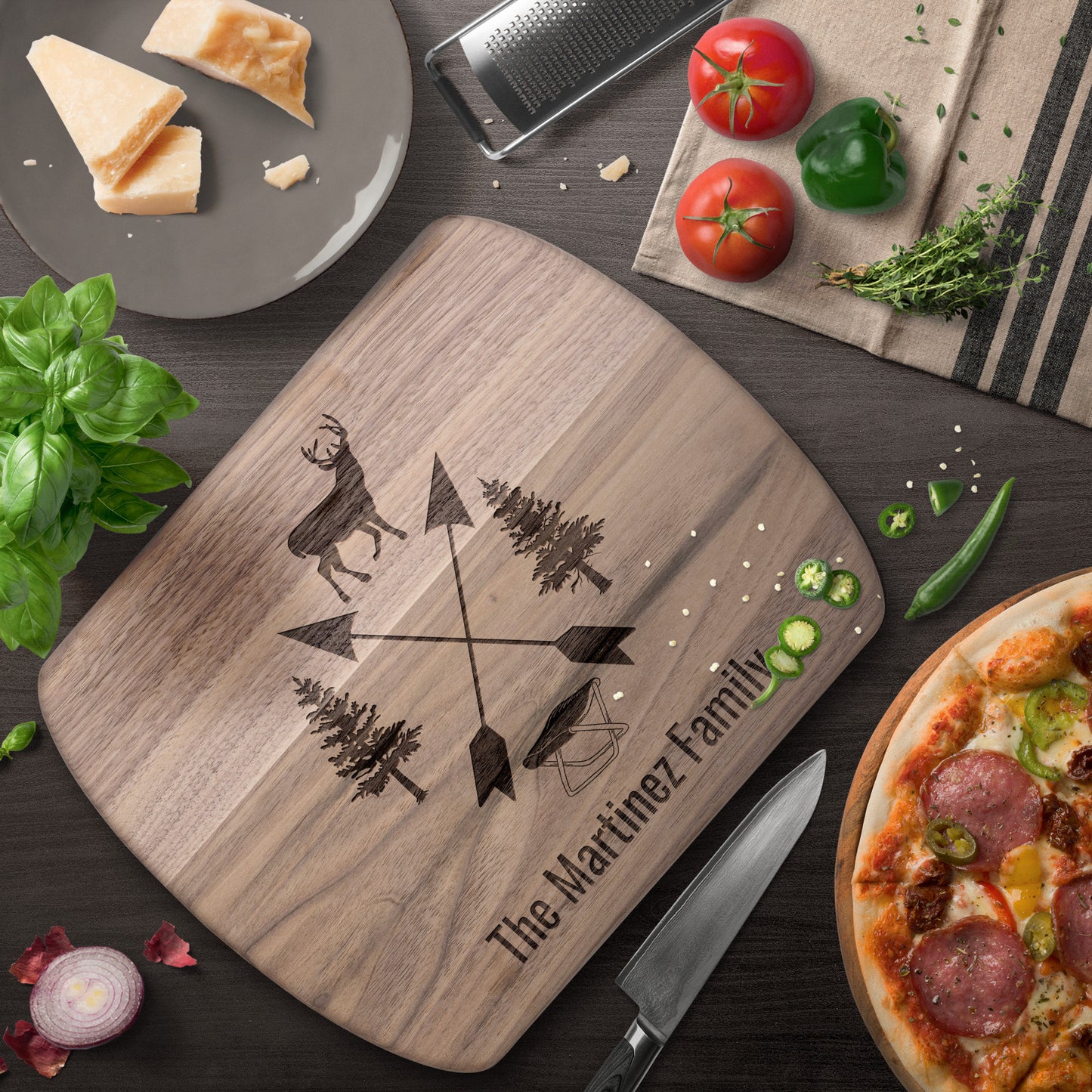 Personalized Charcuterie Cutting Board | Family Gift | Custom Name