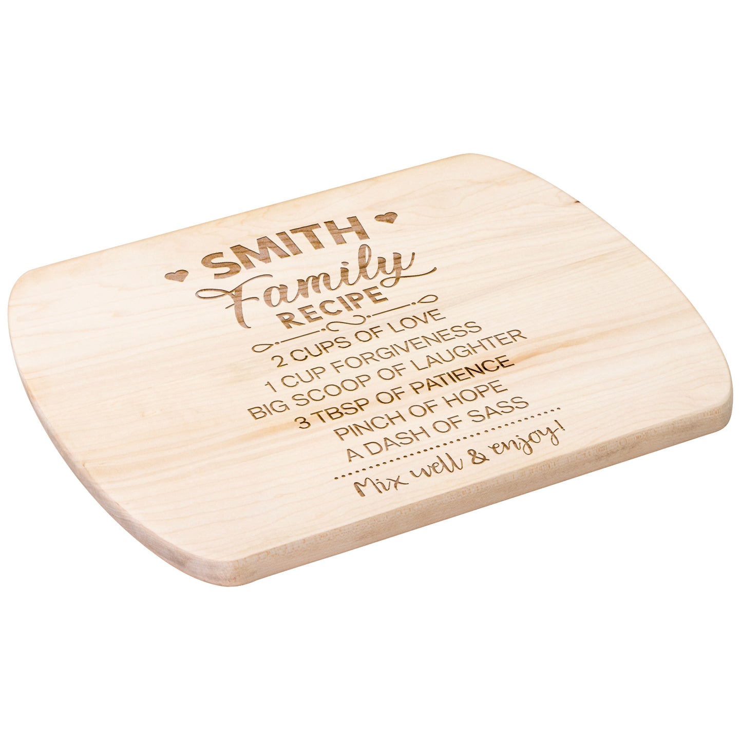 Personalized Charcuterie Cutting Board | Family Recipe Design