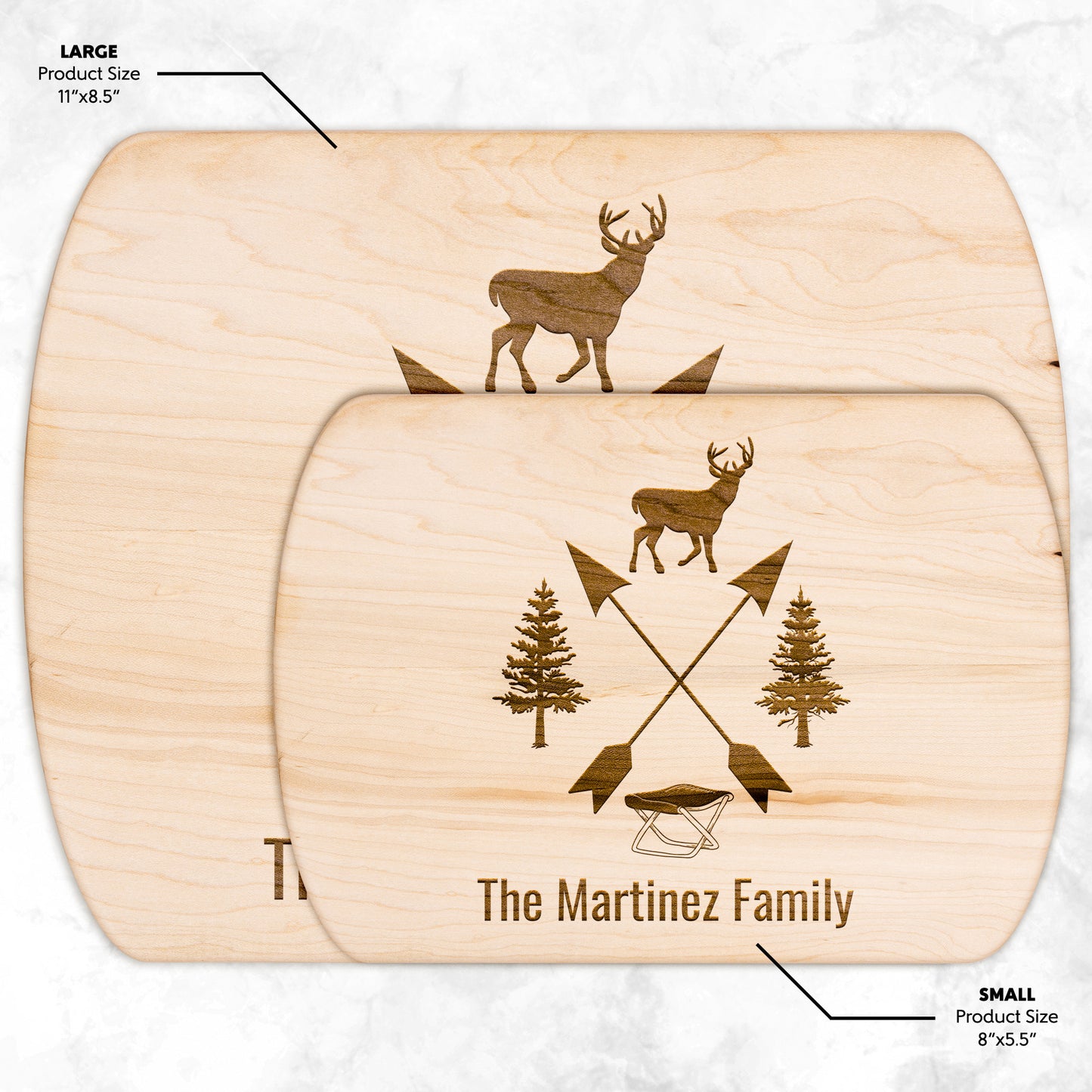 Personalized Charcuterie Cutting Board | Family Gift | Custom Name