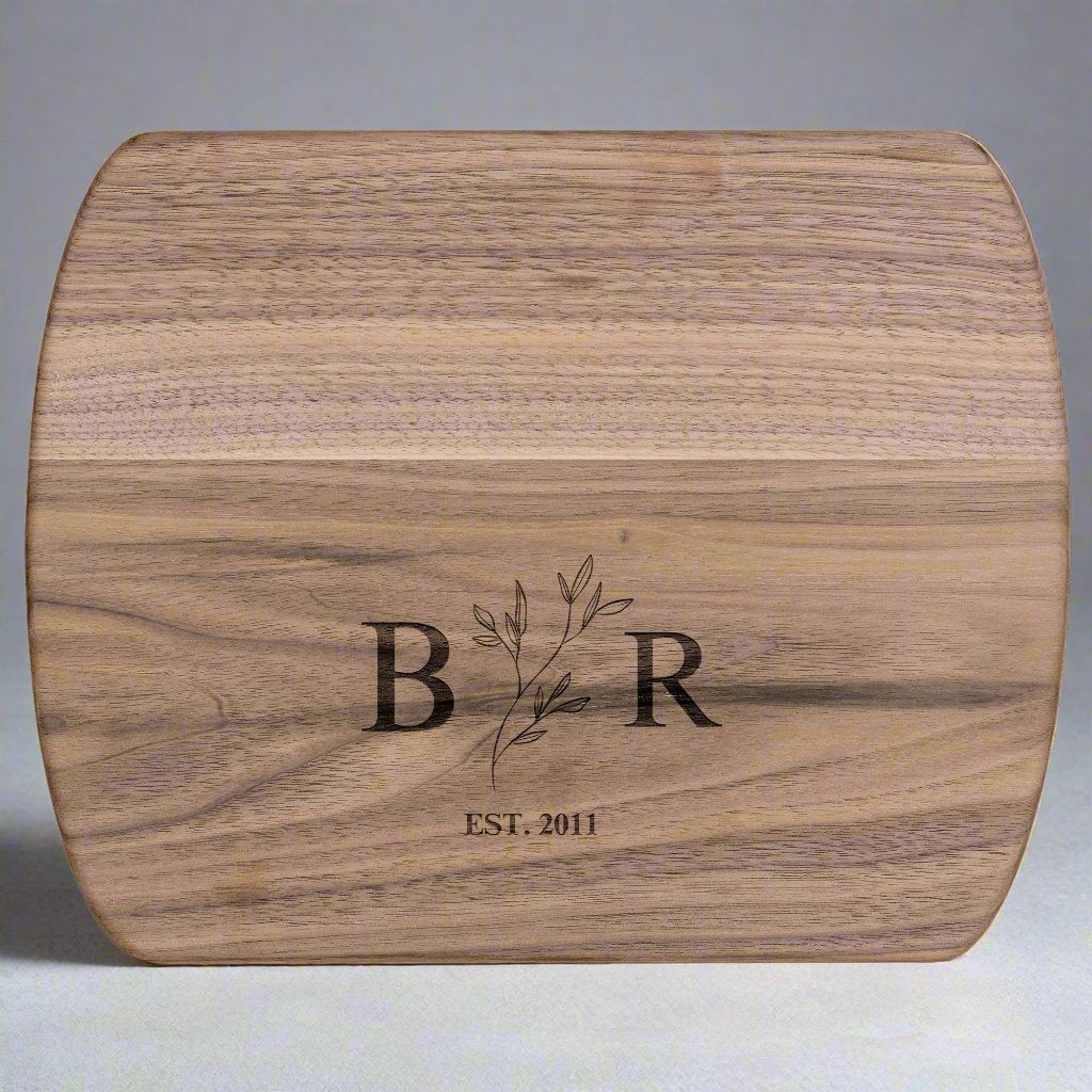 Personalized Cutting Board Wedding Gift | Hardwood Charcuterie Board | Unique Christmas Gift | Bridal Shower & Engraved Engagement Present | Housewarming & Kitchen Gift for Mothers