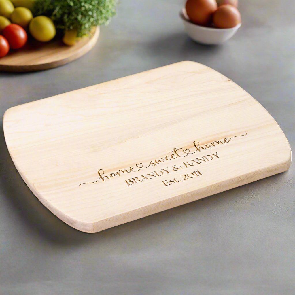 Personalized Cutting Board | Engraved Charcuterie Board | Unique Christmas, Bridal Shower, Housewarming & Kitchen Gift for Moms
