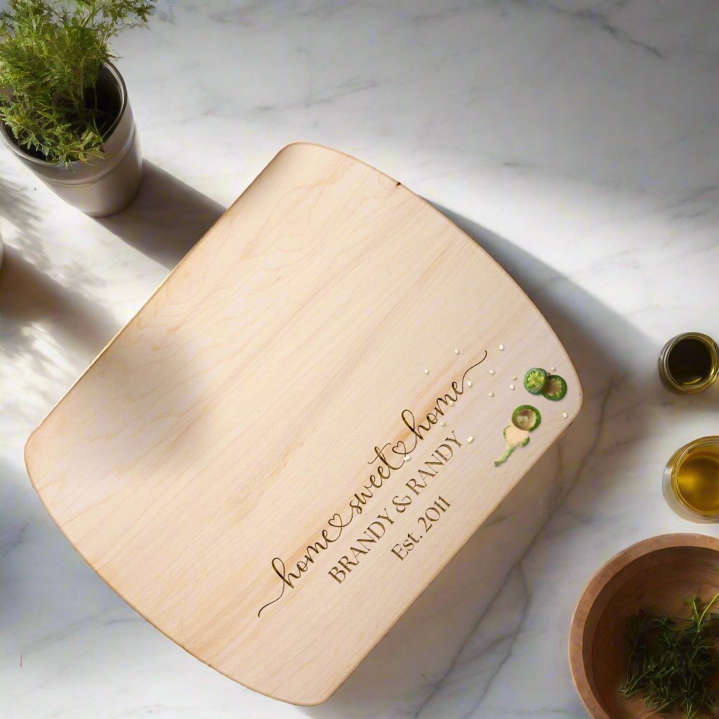 Personalized Cutting Board | Engraved Charcuterie Board | Unique Christmas, Bridal Shower, Housewarming & Kitchen Gift for Moms
