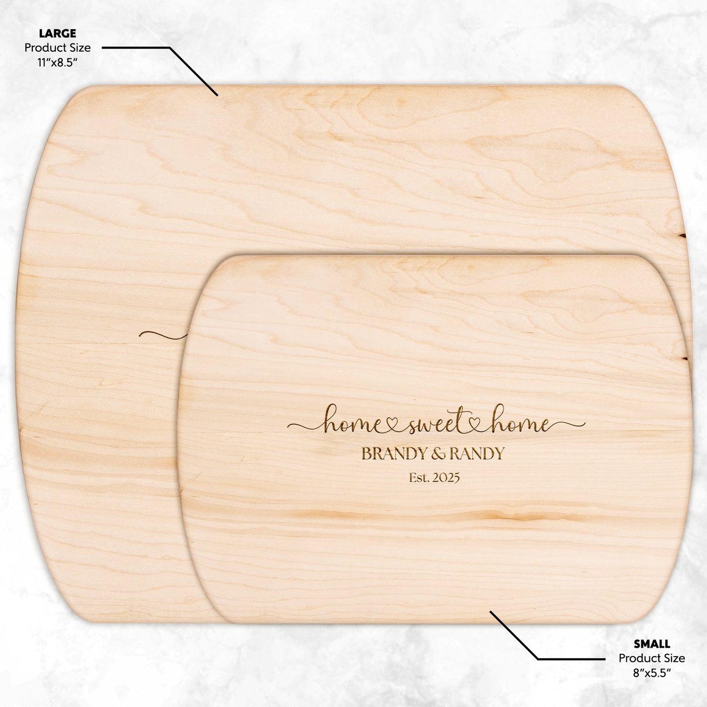 Personalized Cutting Board Wedding Gift | Bamboo Charcuterie Board | Unique Christmas Gift | Bridal Shower & Engraved Engagement Present | Housewarming & Kitchen Gift for Mothers