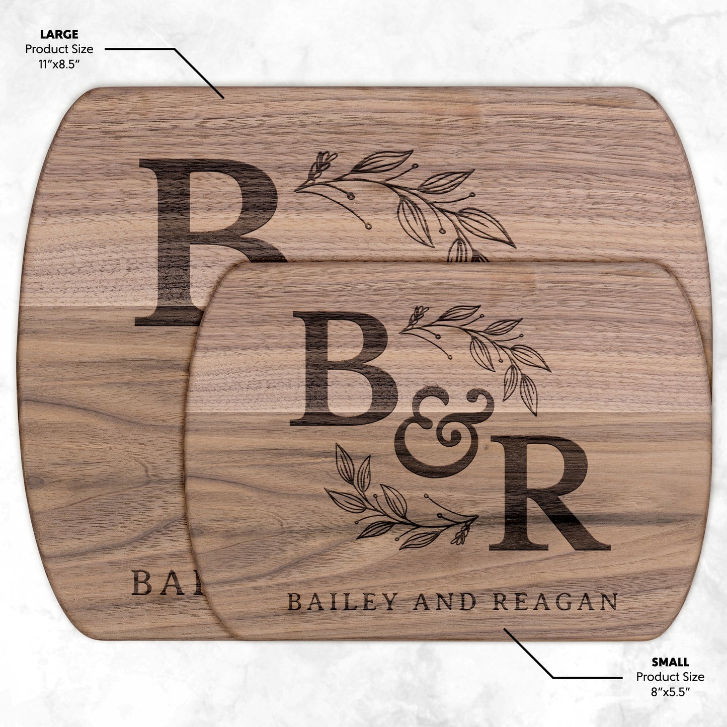 Personalized Monogram Cutting Board