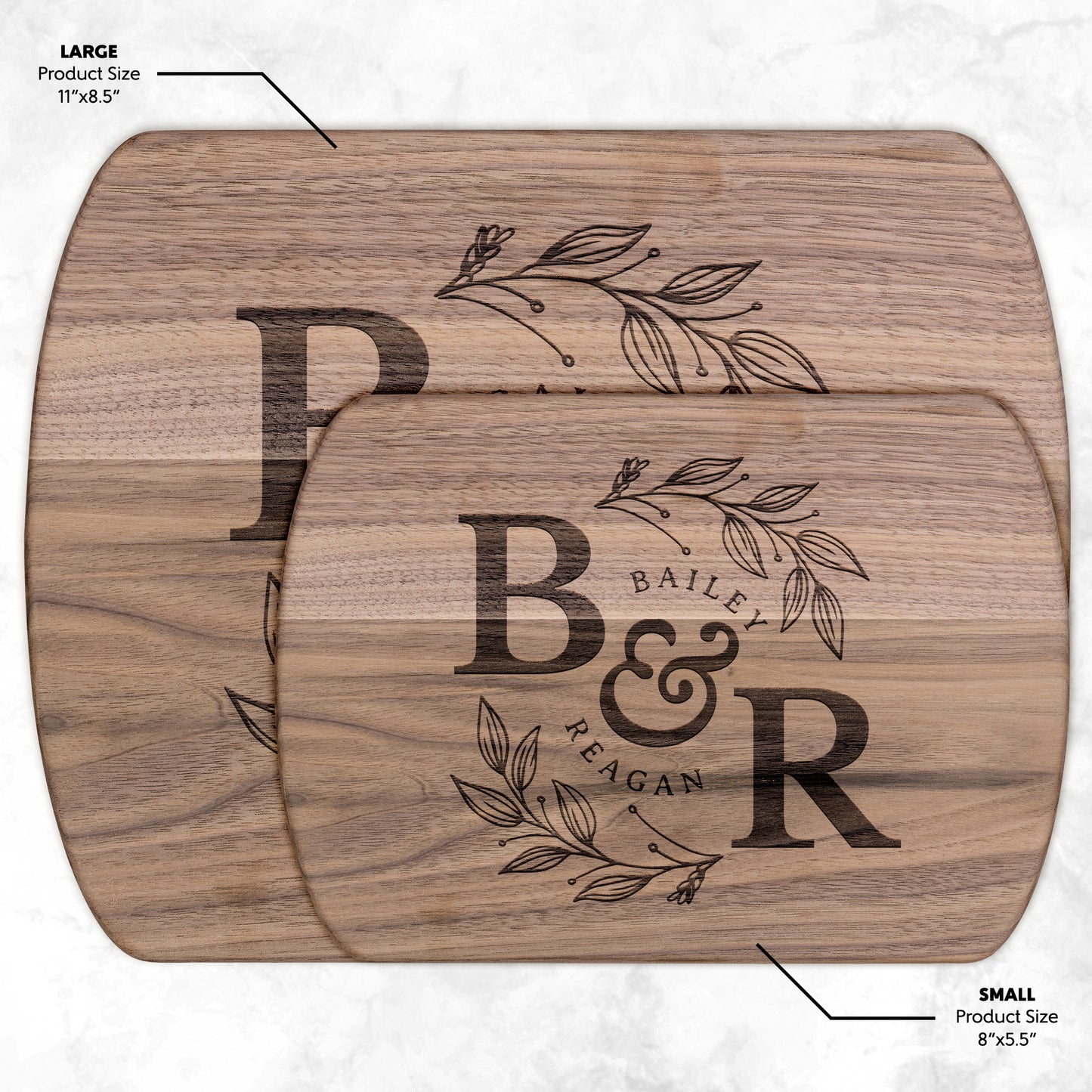 Personalized Monogram Cutting Board