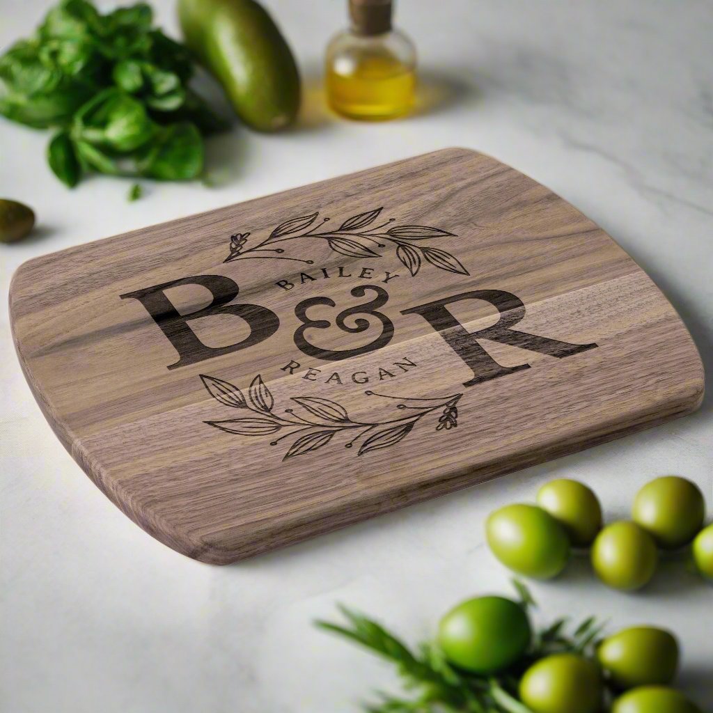 Personalized Monogram Cutting Board
