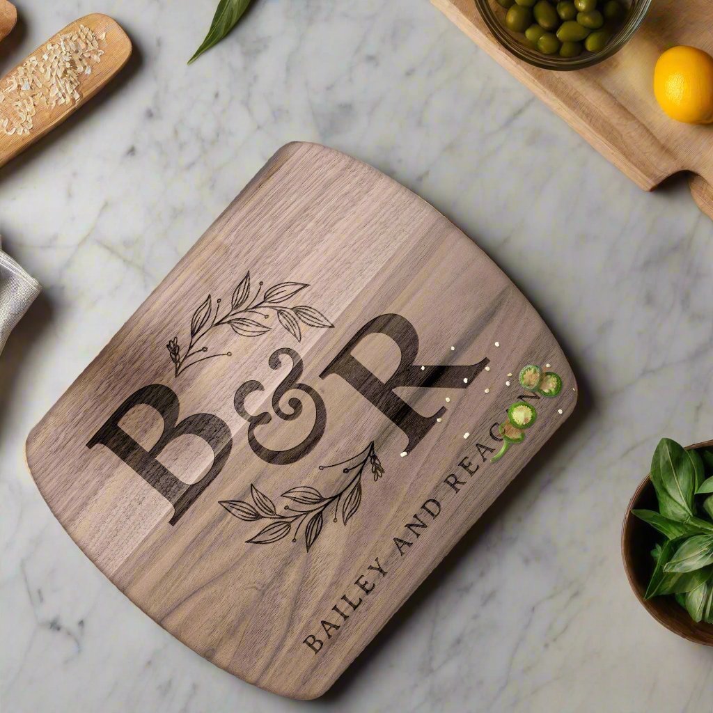 Personalized Monogram Cutting Board