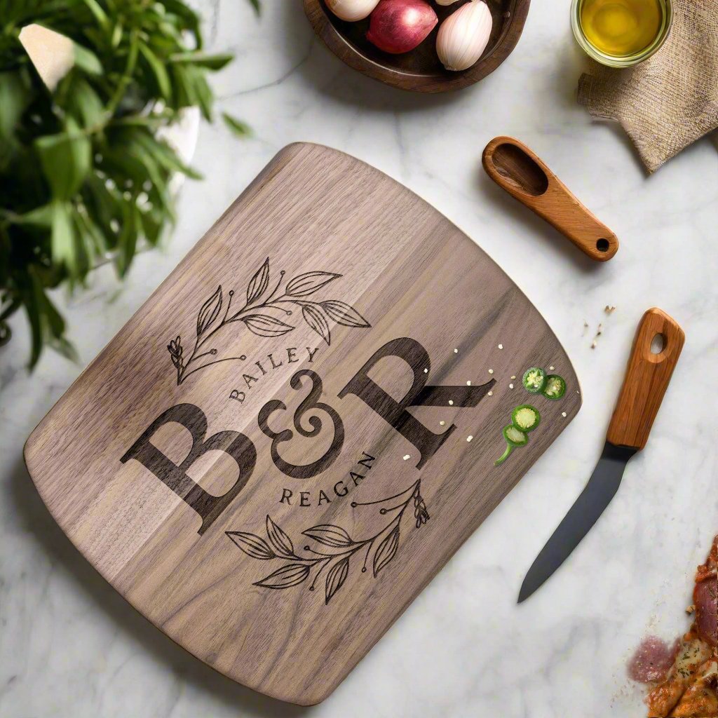 Personalized Monogram Cutting Board