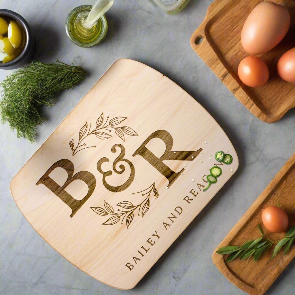 Personalized Monogram Cutting Board