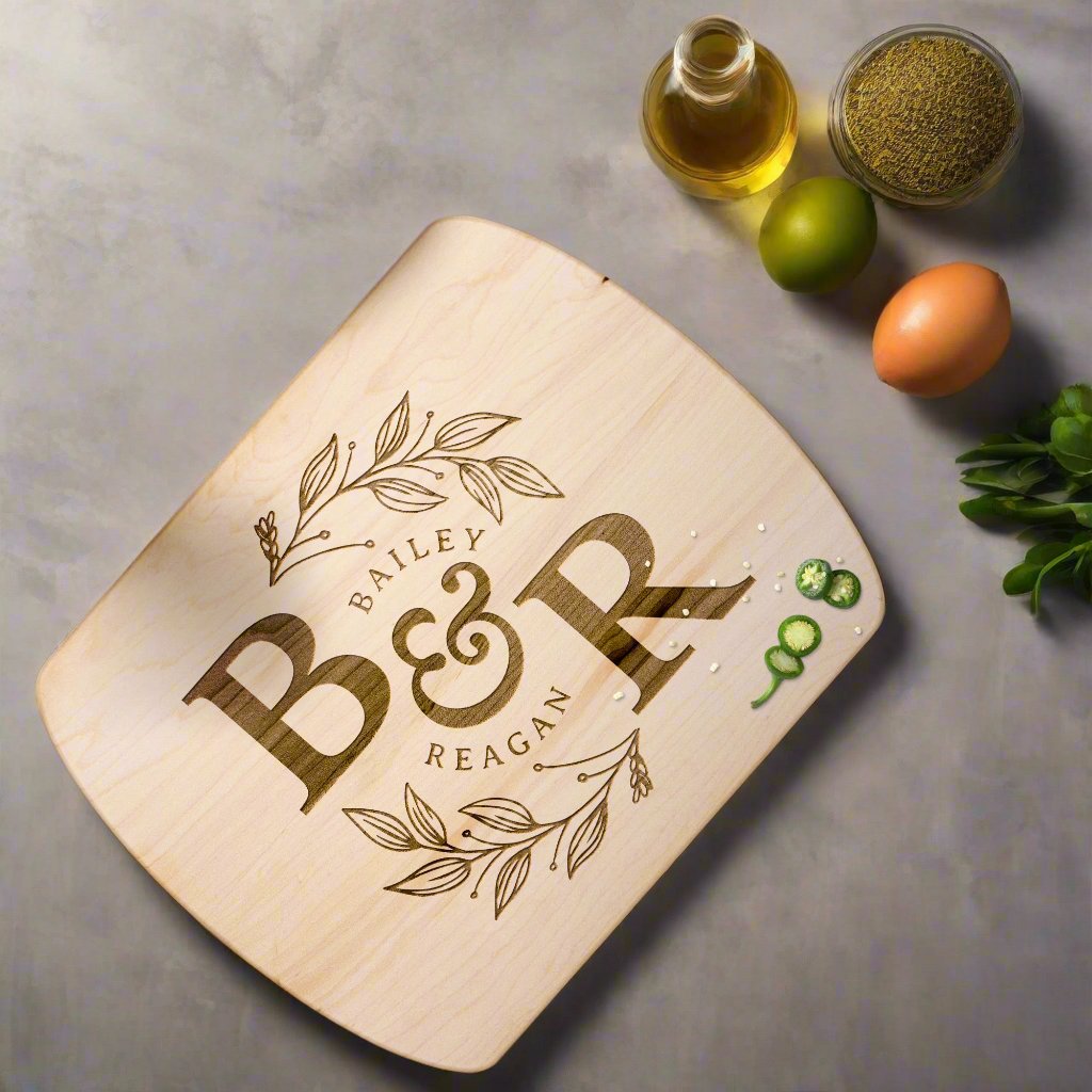 Personalized Monogram Cutting Board