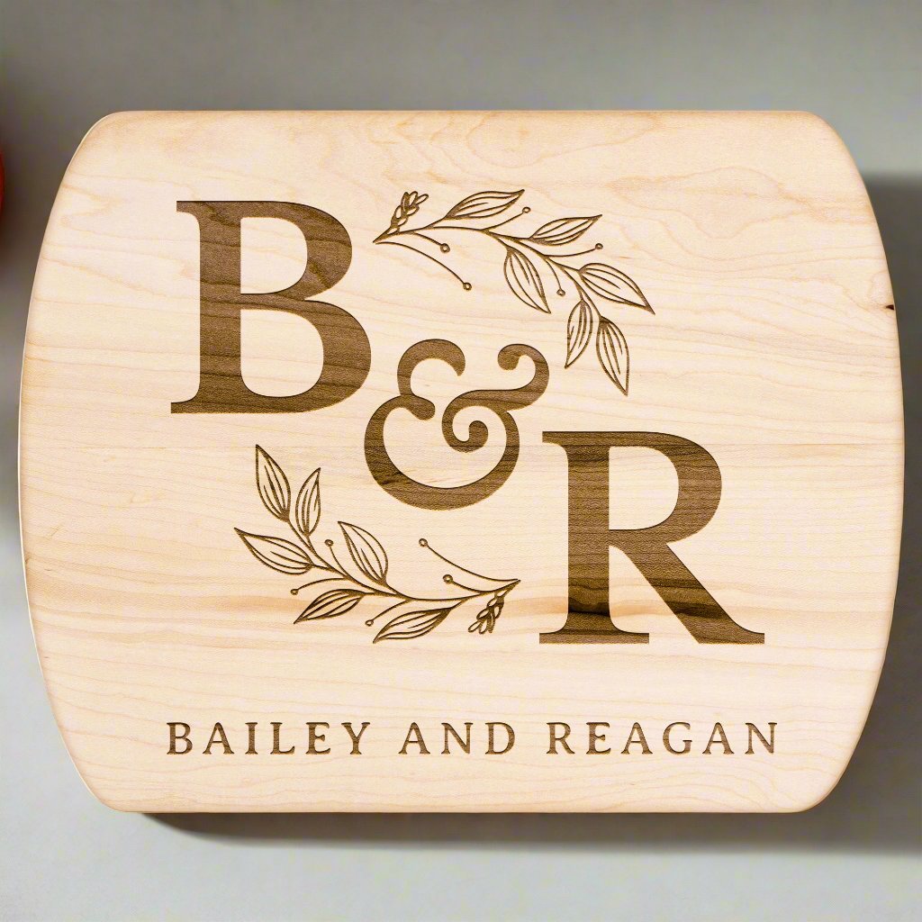 Personalized Monogram Cutting Board