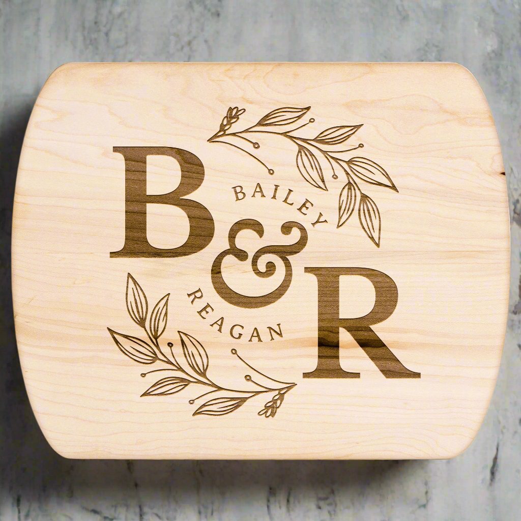 Personalized Monogram Cutting Board