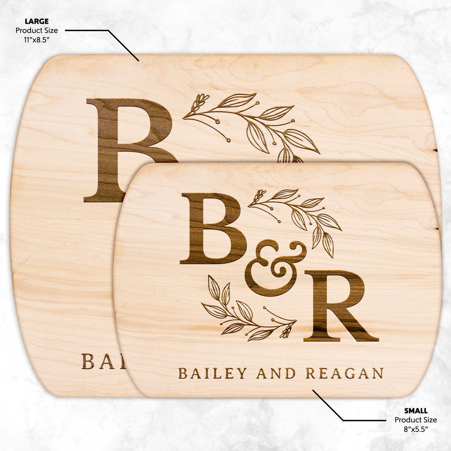 Personalized Monogram Cutting Board