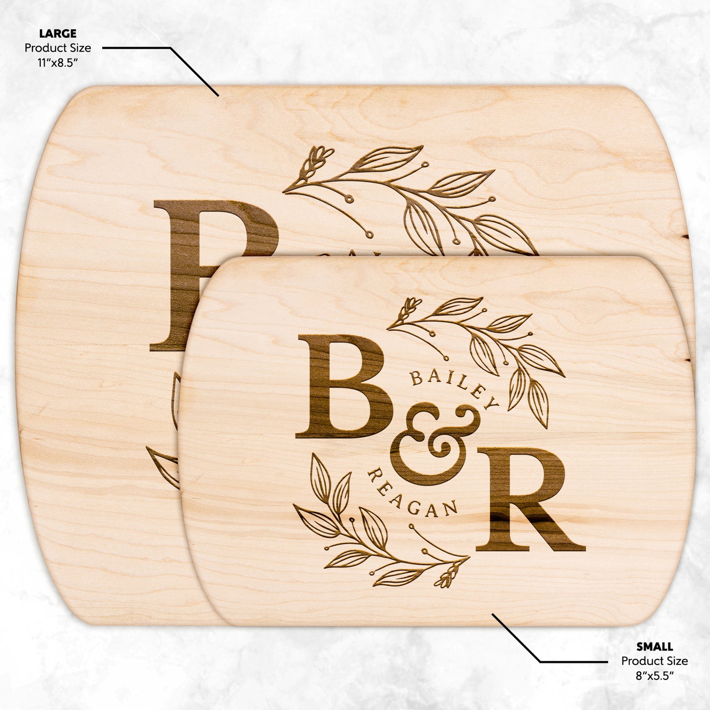 Personalized Monogram Cutting Board