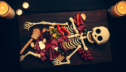 Bone-Chilling Boards: A Skeleton Charcuterie Extravaganza