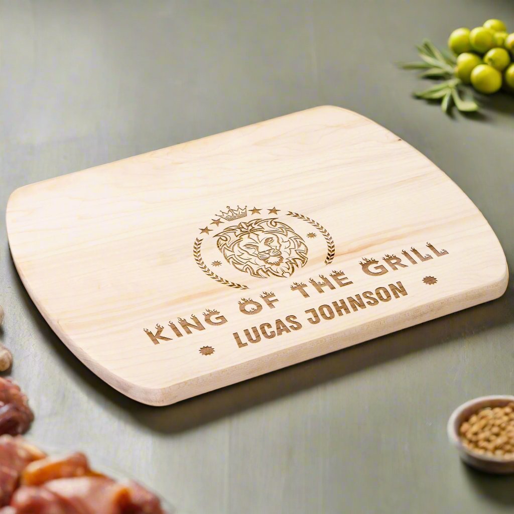King of the Grill Charcuterie Cutting Board for Dad