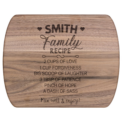 Personalized Charcuterie Cutting Board | Family Recipe Design