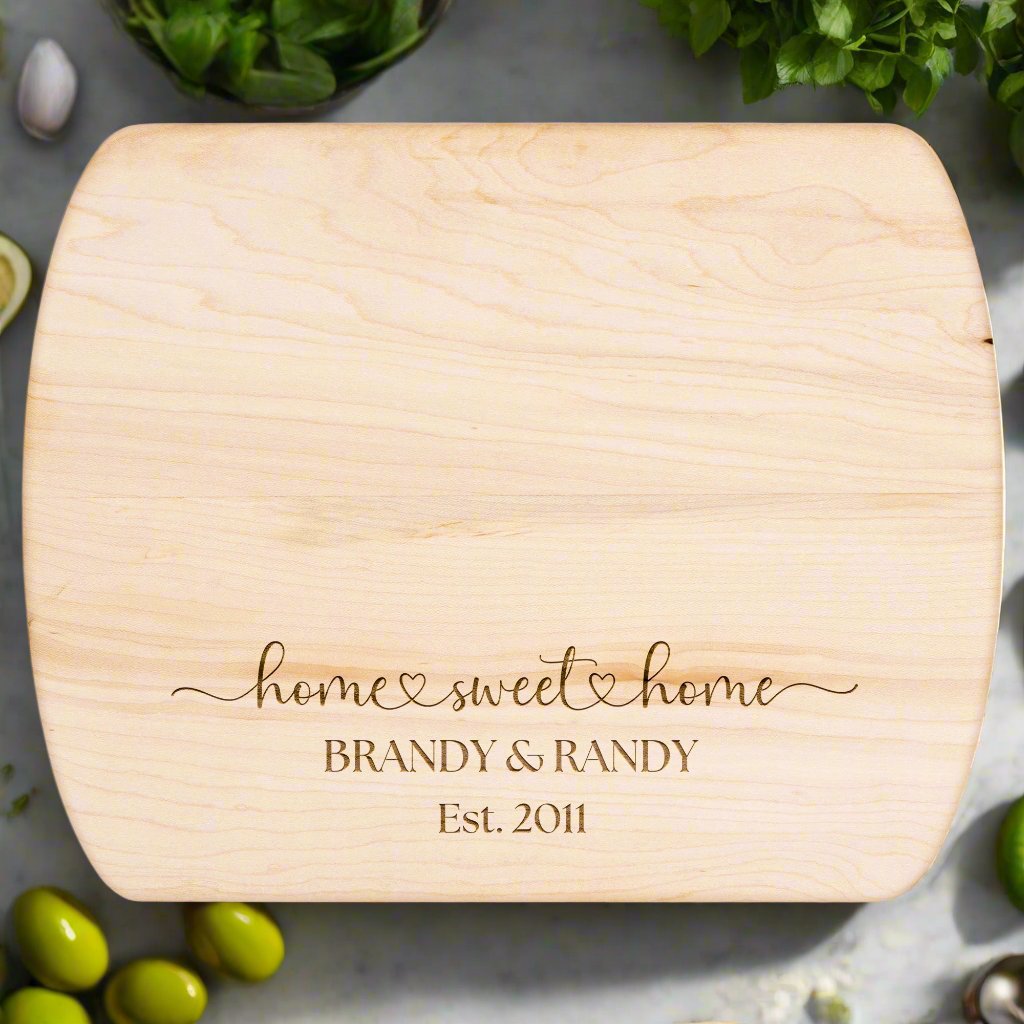 Personalized Cutting Board | Engraved Charcuterie Board | Unique Christmas, Bridal Shower, Housewarming & Kitchen Gift for Moms