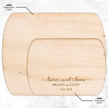 Personalized Cutting Board | Engraved Charcuterie Board | Unique Christmas, Bridal Shower, Housewarming & Kitchen Gift for Moms