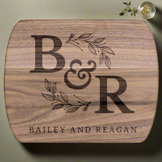 Personalized Monogram Cutting Board