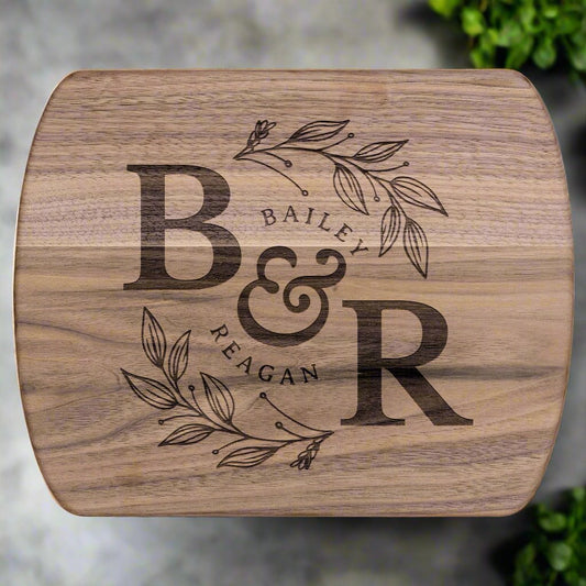 Personalized Monogram Cutting Board