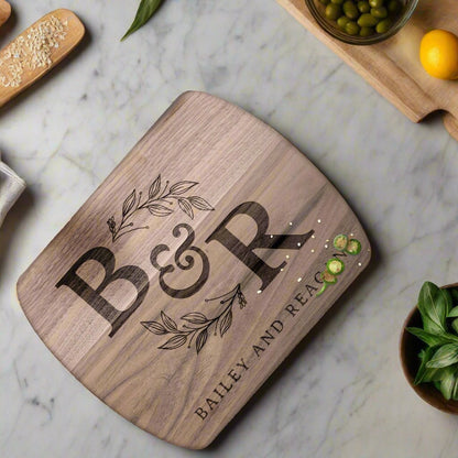 Personalized Monogram Cutting Board