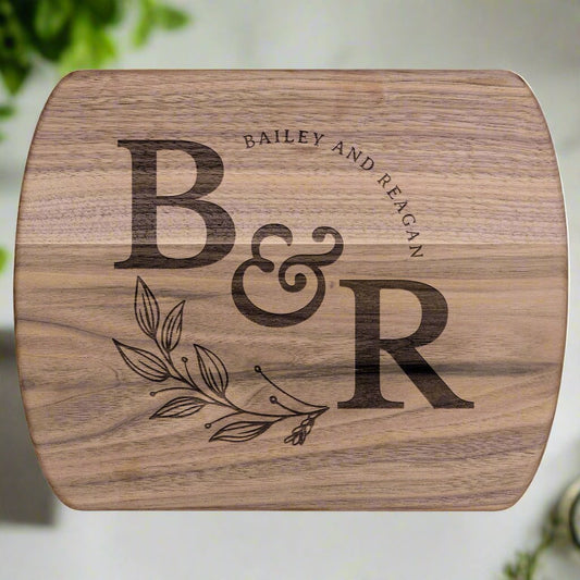 Personalized Wedding Monogram Cutting Board
