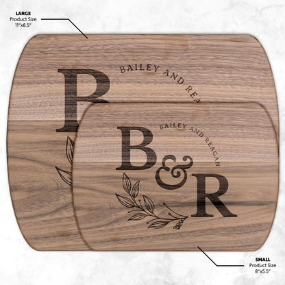 Personalized Wedding Monogram Cutting Board