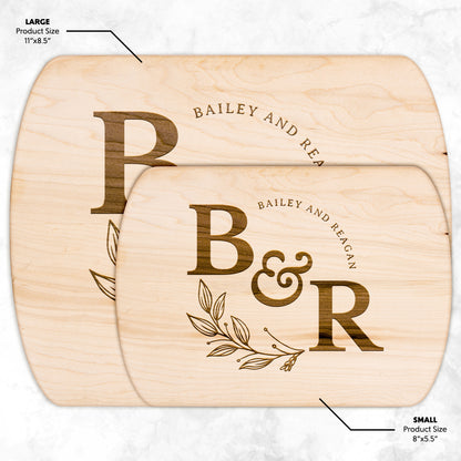 Personalized Wedding Monogram Cutting Board
