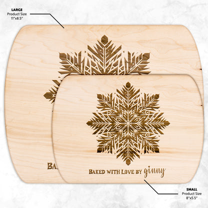 Snowflake Personalized Charcuterie Cutting Board